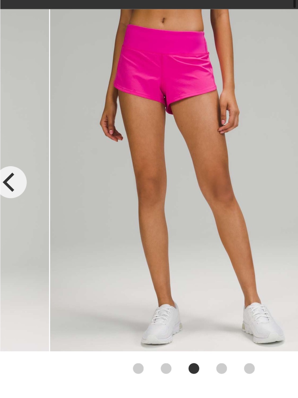 Lululemon Speed Up Low-Rise Short 2.5" sizes 4